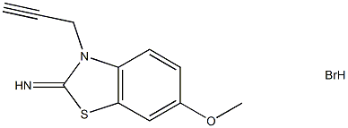 6-Methoxy-3-(prop-2-yn-1-yl)benzo[d]thiazol-2(3H)-imine hydrobromide Structure