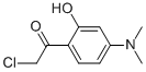 Ethanone, 2-chloro-1-[4-(dimethylamino)-2-hydroxyphenyl]- (9CI) Structure