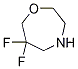 6,6-difluoro-1,4-oxazepane Structure