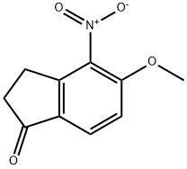 1H-Inden-1-one, 2,3-dihydro-5-Methoxy-4-nitro- Structure