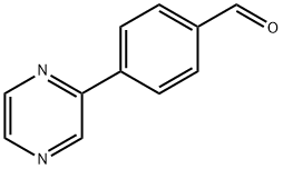 4-PYRAZIN-2-YLBENZALDEHYDE,127406-08-0,结构式