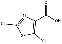 2,5-二氯噻唑-4-羧酸, 127426-30-6, 结构式