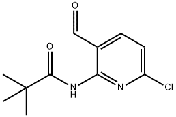 N-(6-氯-3-甲酰基吡啶-2-基)三甲基乙酰胺, 127446-34-8, 结构式