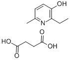 2-エチル-3-ヒドロキシ-6-メチルピリジンこはく酸塩 化学構造式