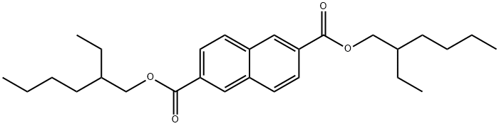 ナフタリンジカルボン酸ジエチルヘキシル 化学構造式