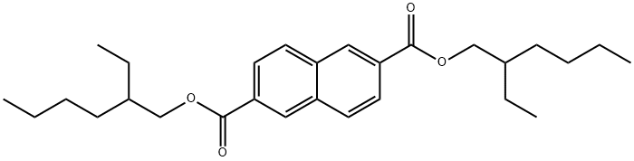 2,6-NAPHTHALENEDICARBOXYLIC ACID, BIS(2-ETHYLHEXYL) ESTER Structure