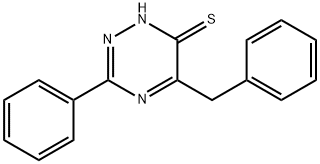 1,2,4-Triazine-6(1H)-thione, 3-phenyl-5-(phenylmethyl)-|