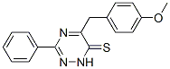 1,2,4-Triazine-6(1H)-thione, 5-[(4-methoxyphenyl)methyl]-3-phenyl- Structure