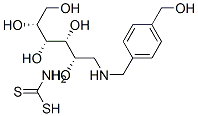 N-4-hydroxymethylbenzylglucamine dithiocarbamate Struktur