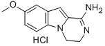 8-Methoxy-3,4-dihydropyrazino(1,2-a)indol-1-amine monohydrochloride,127556-78-9,结构式