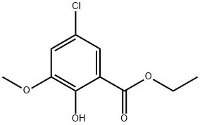 ethyl 5-chloro-2-hydroxy-3-Methoxybenzoate Struktur