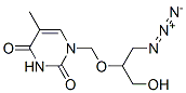 1-((2-azido-1-(hydroxymethyl)ethoxy)methyl)thymine Structure