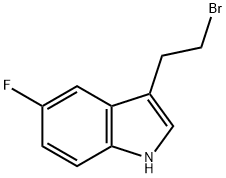 1H-INDOLE,3-(2-BROMOETHYL)-5-FLUORO- 结构式