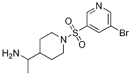 1-(1-(5-broMopyridin-3-ylsulfonyl)piperidin-4-yl)ethanaMine 结构式