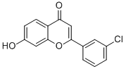 2-(3-CHLOROPHENYL)-7-HYDROXY-4H-CHROMEN-4-ONE Struktur