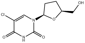 5-クロロ-2',3'-ジデオキシウリジン 化学構造式