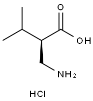 (R)-2-(aMinoMethyl)-3-Methylbutanoic acid-HCl Struktur