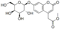 7-beta-galactopyranosyl-oxycoumarin-4-acetic acid methyl ester Structure