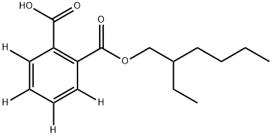 氘代邻苯二甲酸单乙基己基酯, 1276197-22-8, 结构式