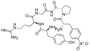 tyrosyl-arginyl-glycyl-4-nitrophenylalanyl-prolinamide Structure