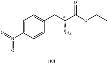 H-4-NITRO-D-PHE-OET · HCL 化学構造式
