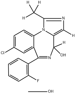 4-Hydroxy Midazolam-d5 Methanoate,1276584-44-1,结构式