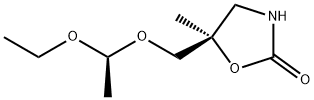 2-Oxazolidinone,5-[(1-ethoxyethoxy)methyl]-5-methyl-,(R*,S*)-(9CI),127661-17-0,结构式