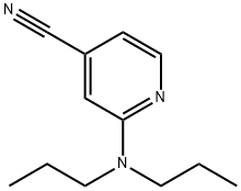 2-(dipropylamino)isonicotinonitrile 化学構造式