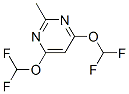 127697-73-8 Pyrimidine, 4,6-bis(difluoromethoxy)-2-methyl- (9CI)