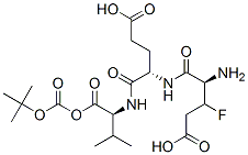 t-butyloxycarbonyl-3-fluoroglutamyl-glutamyl-valine,127708-86-5,结构式