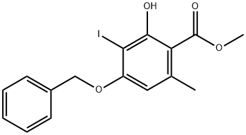 메틸4-벤질옥시-2-히드록시-3-요오도-6-메틸벤조에이트