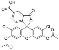 5-(and-6)-carboxy-2`,7`-dichlorofluorescein diacetate