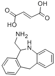 6-氨甲基-6,11-二氢-5H-二苯并[b,e]氮杂卓富马酸盐 结构式