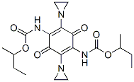 (2,5-Bis(1-aziridinyl)-3,6-dioxo-1,4-cyclohexadiene-1,4-diyl)biscarbam ic acid, bis(1-methylpropyl) ester,127786-83-8,结构式