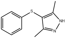 3,5-DIMETHYL-4-(PHENYLTHIO)-1H-PYRAZOLE Struktur