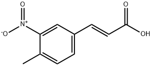 3-(4-methyl-3-nitrophenyl)acrylic acid Structure