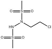 1,2-BIS(METHYLSULFONYL)-1-(2-CHLOROETHYL)HYDRAZINE Structure