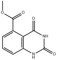 2,4-二羟基喹唑啉-5-羧酸甲酯, 127801-84-7, 结构式