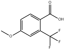 4-甲氧基-2-三氟甲基苯甲酸, 127817-85-0, 结构式