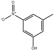 3-メチル-5-ニトロフェノール 化学構造式