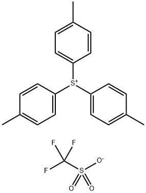 三(4-甲苯基)锍三氟甲烷磺酸盐, 127820-38-6, 结构式