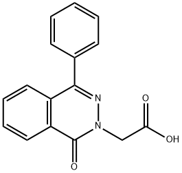 (1-オキソ-4-フェニルフタラジン-2(1H)-イル)酢酸 化学構造式