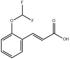 (2E)-3-[2-(二氟甲氧基)苯基]丙-2-烯酸, 127842-71-1, 结构式