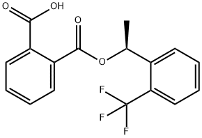 (S)-2-((1-(2-(trifluoroMethyl)phenyl)ethoxy)carbonyl)benzoic acid Structure