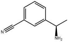 (R)-3-(1-aminoethyl)benzonitrile 化学構造式