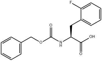 CBZ-L-2-FLUOROPHENYLALANINE 化学構造式