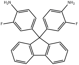 9,9-BIS(4-AMINO-3-FLUOROPHENYL)FLUORENE Structure