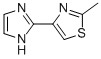 4-(1H-IMIDAZOL-2-YL)-2-METHYL-THIAZOLE 化学構造式