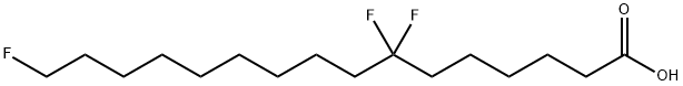 7,7,16-trifluorohexadecanoic acid 结构式