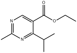 4-异丙基-2-甲基嘧啶-5-甲酸乙酯,127957-90-8,结构式